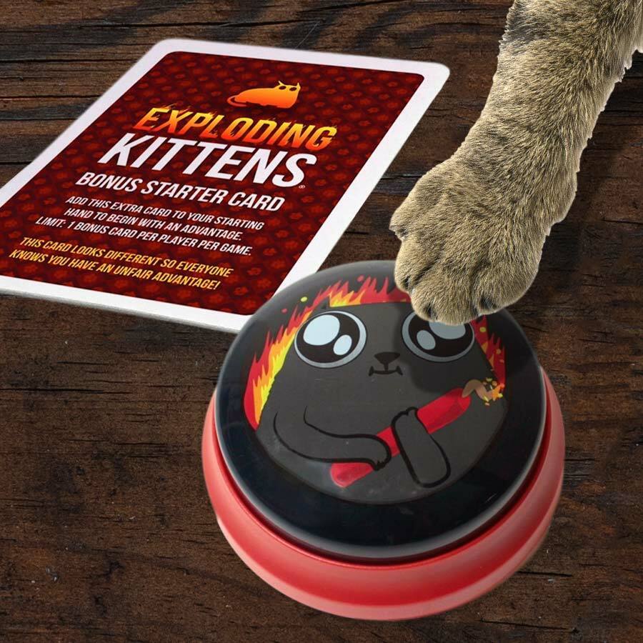 Exploding Kittens Game Talking Button - Unique Games - Running Press –  FRIVVY
