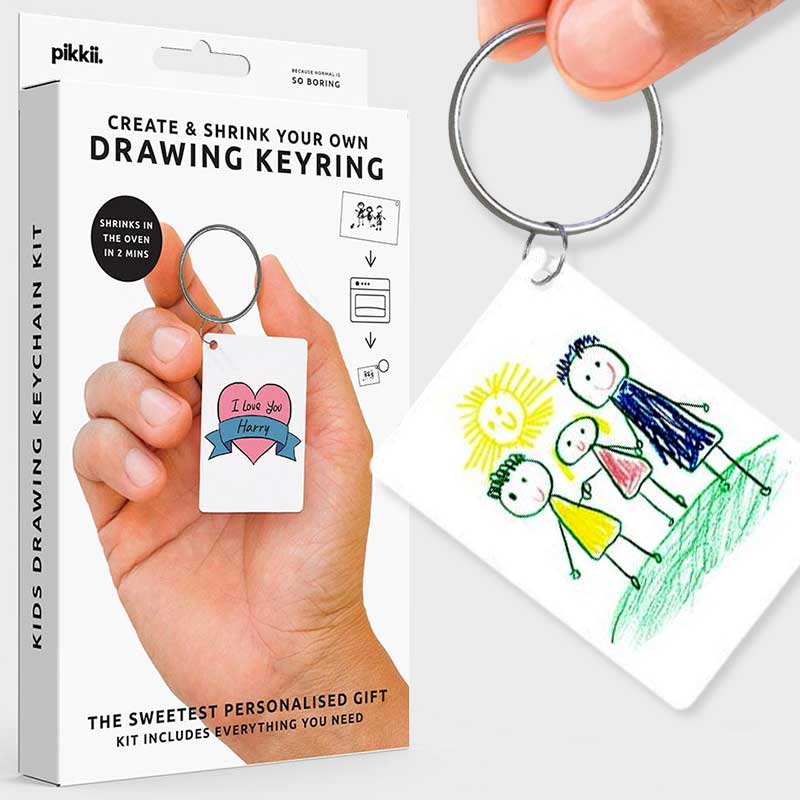 Kid's Drawing Shrinking Keyring Kit - Pikkii – FRIVVY
