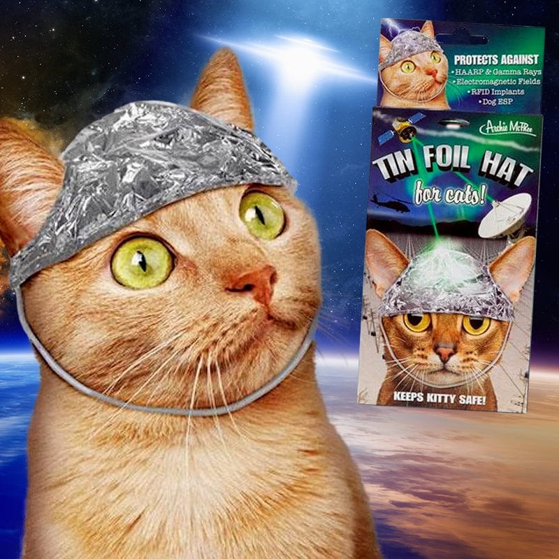 Tin Foil Hat For Cats by Archie McPhee