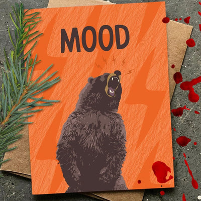 Angry Bear Mood Card - Funny Greeting Cards - Modern Printed Matter