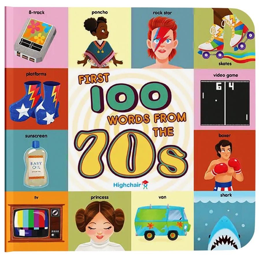 First 100 Words From The 70's Board Baby Book