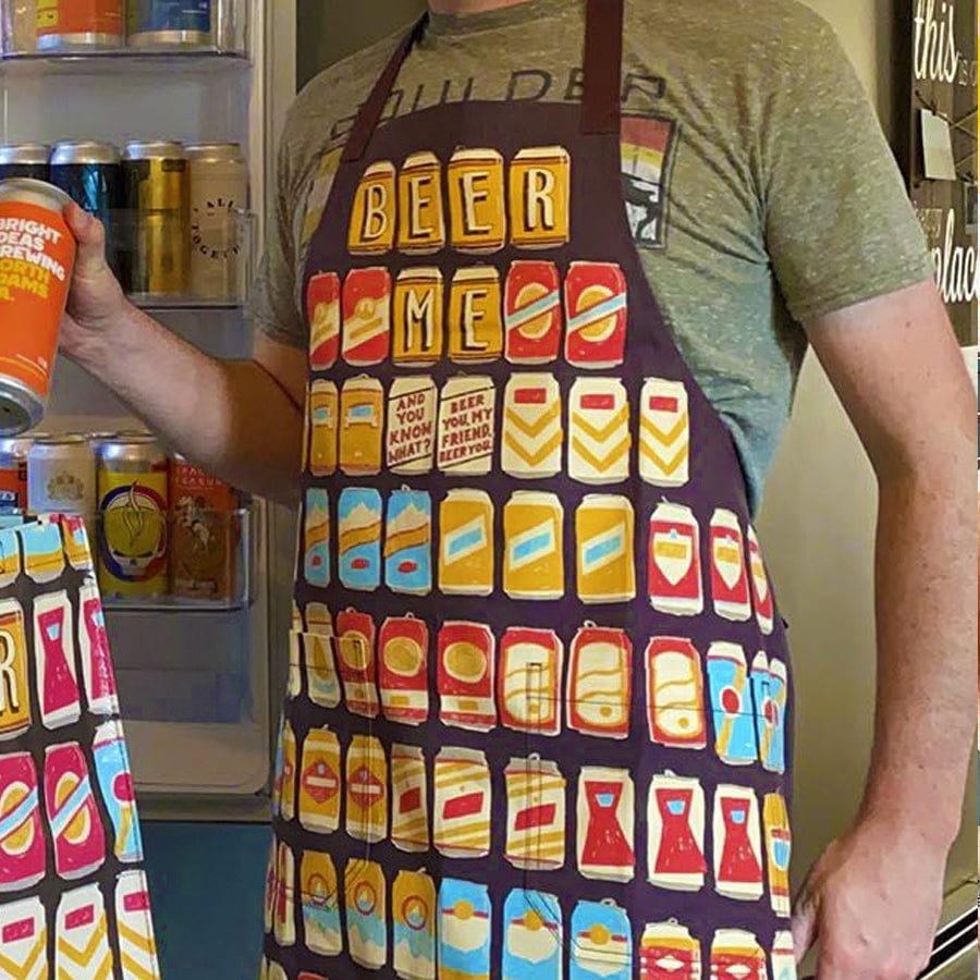 Beer Me. And You Know What? Beer You, My Friend Apron - Blue Q Apron