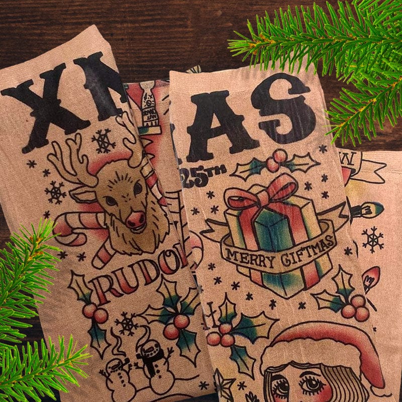 Christmas Fake Tattoo Sleeves