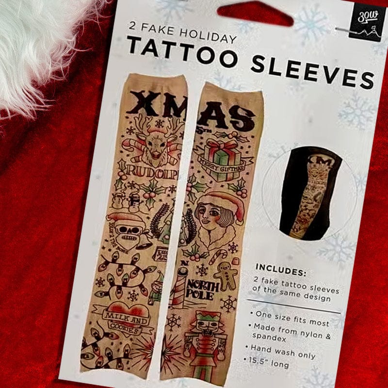 Christmas Fake Tattoo Sleeves - Funny Christmas Outfit