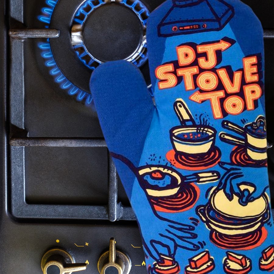 DJ Stovetop Oven Mitt - Blue Q