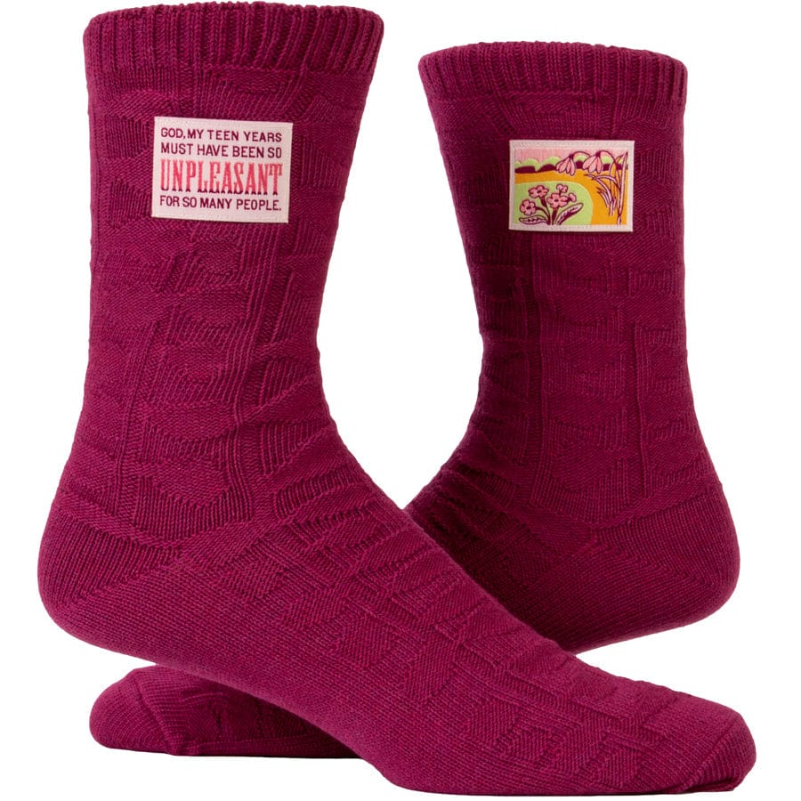 God, My Teen Years Must Have Been So Unpleasant For So Many People Socks - Blue Q