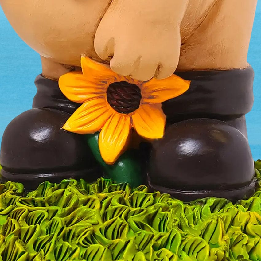 Flower Power Naughty Naked Garden Gnome