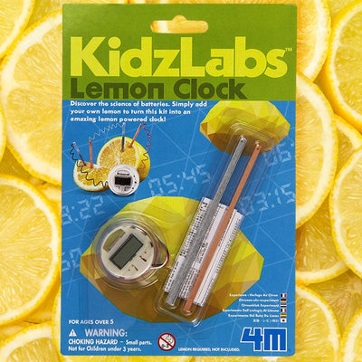 Lemon Powered Clock Experiment Stem Kit