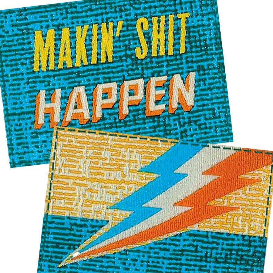 Makin' Shit Happen Tag Socks - Blue Q