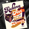 Kicking Ass + Taking Names Wild Cat Encouragement Card - Offensive + Delightful