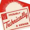 Probably Technically A Genius Tag Socks - Blue Q
