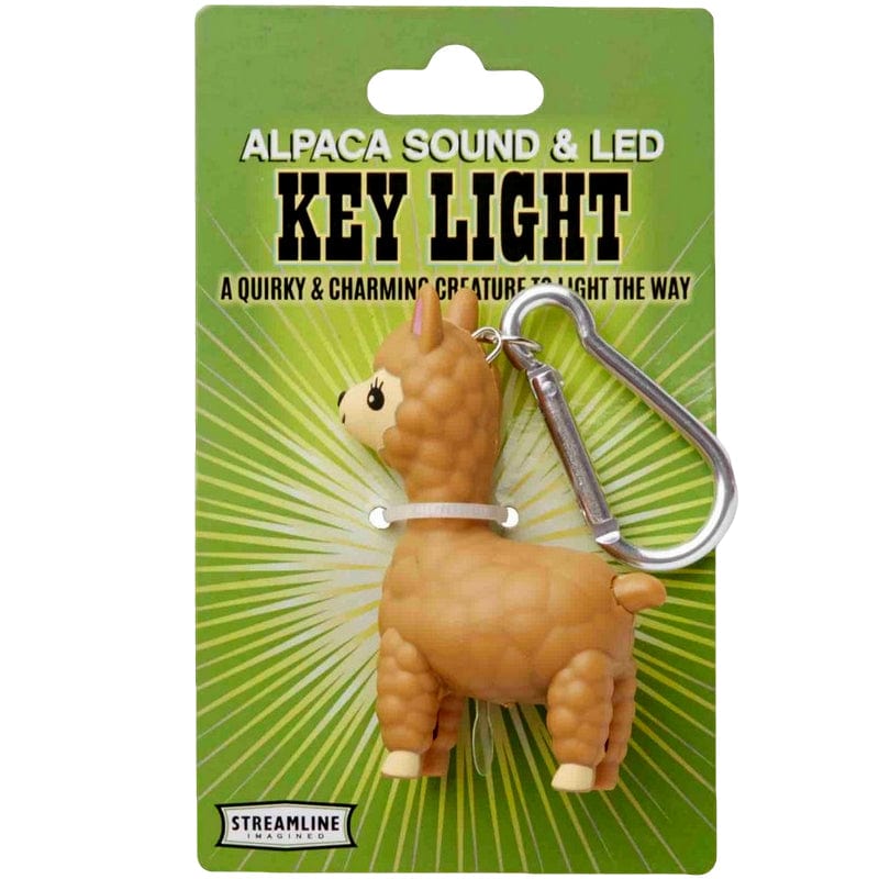 Alpaca Keychain With LED + Sound - Unique Gift by Streamline