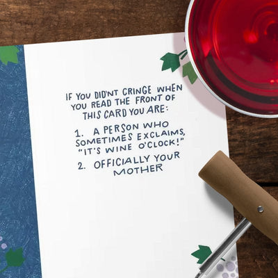 Cringy Wine Lover's Birthday Card - Unique Gift by A Smyth Co