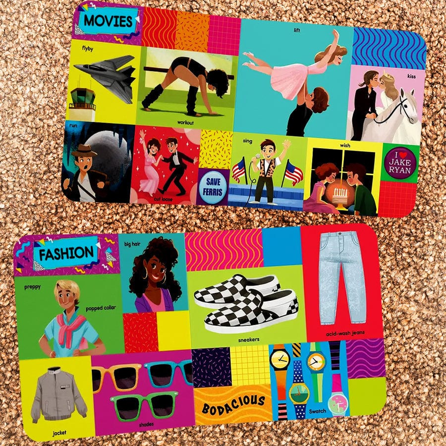 First 100 Words From The 80's Board Baby Book - Unique Gift by Insight Editions