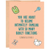 New Parent Conversations Greeting Card - Unique Gift by Cheeky Kumquat