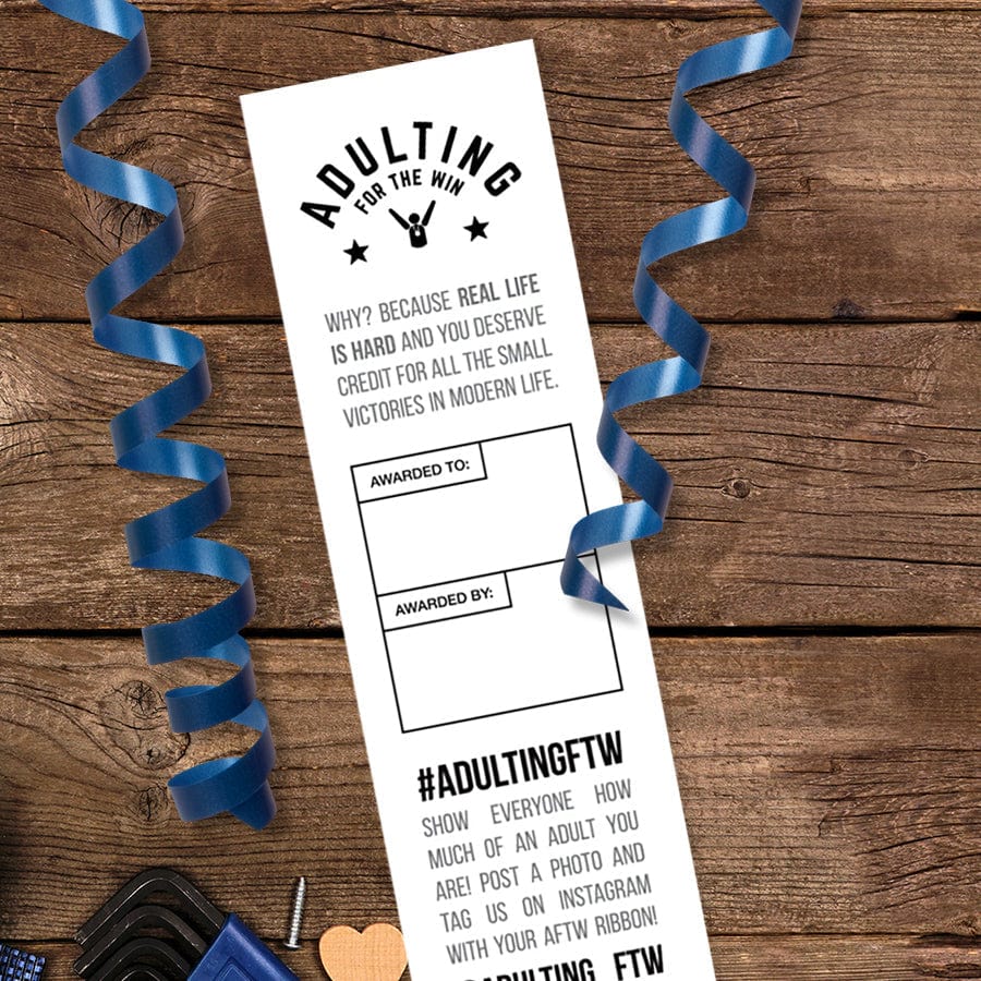 Outstanding Father Award Ribbon - Unique Gift by AdultingFTW
