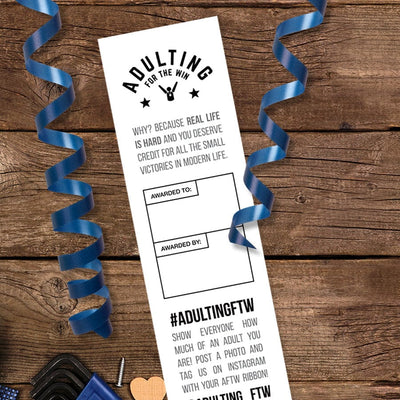 Outstanding Father Award Ribbon - Unique Gift by AdultingFTW