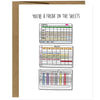 You're A Freak In The Sheets Co-worker Greeting Card