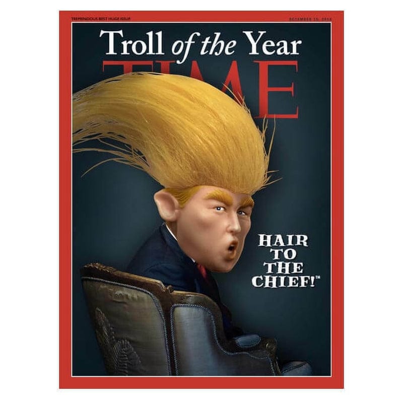 President Donald Trump Toy Doll by Wild Hair Creations President Trump Troll