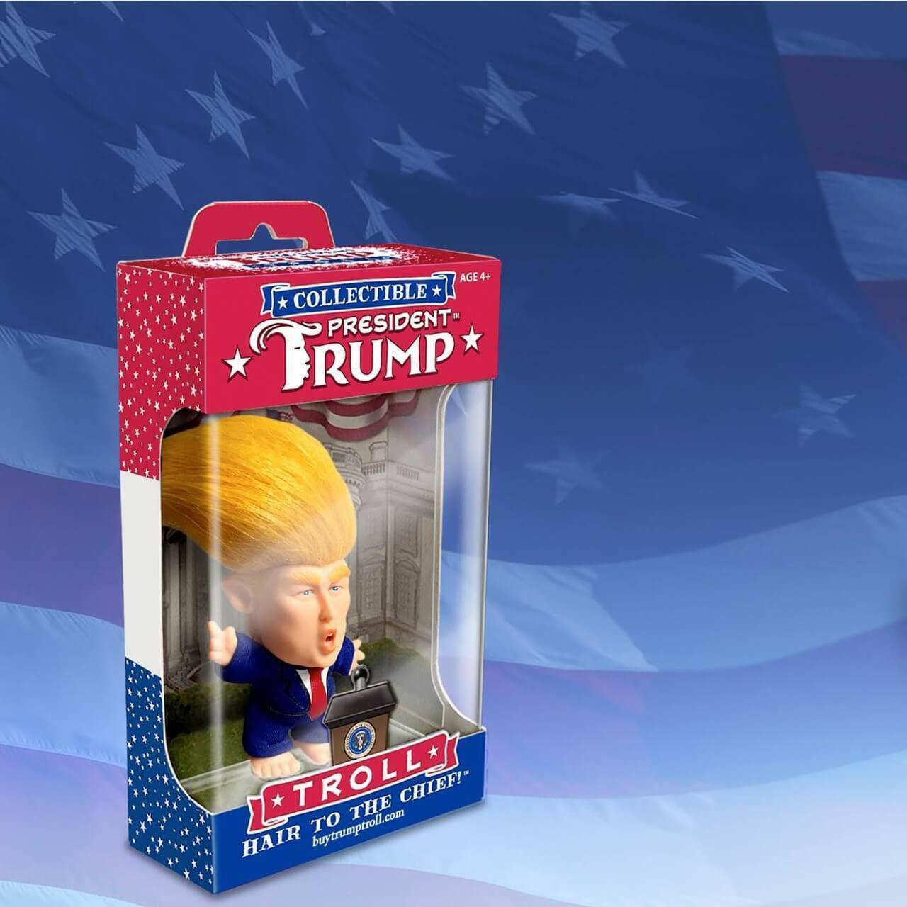 President Donald Trump Toy Doll by Wild Hair Creations President Trump Troll