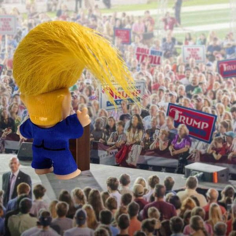 President Donald Trump Toy Doll by Wild Hair Creations President Trump Troll