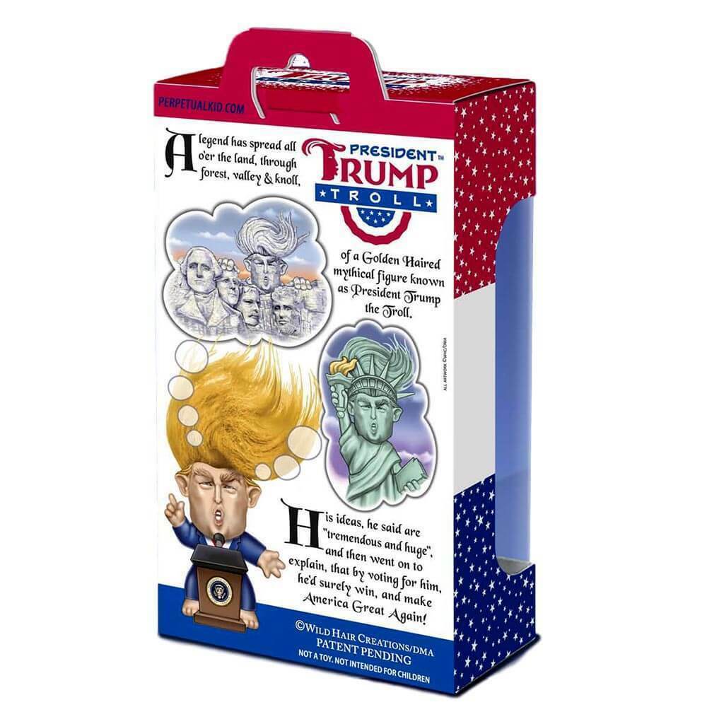 President Donald Trump Toy Doll by Wild Hair Creations President Trump Troll at Perpetual Kid