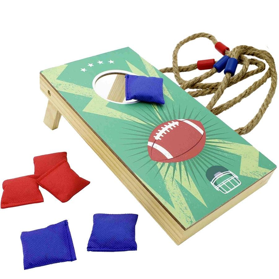 2-in-1 Cornhole + Beer Ring Toss