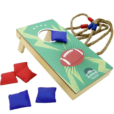 2-in-1 Cornhole + Beer Ring Toss