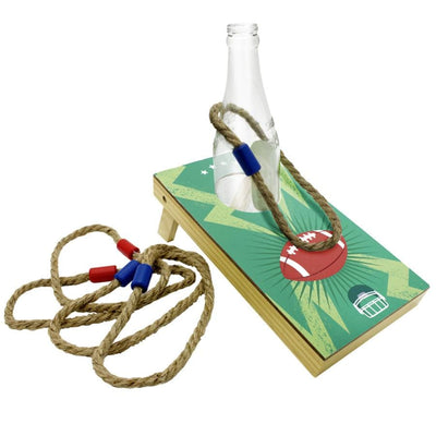 2-in-1 Cornhole + Beer Ring Toss
