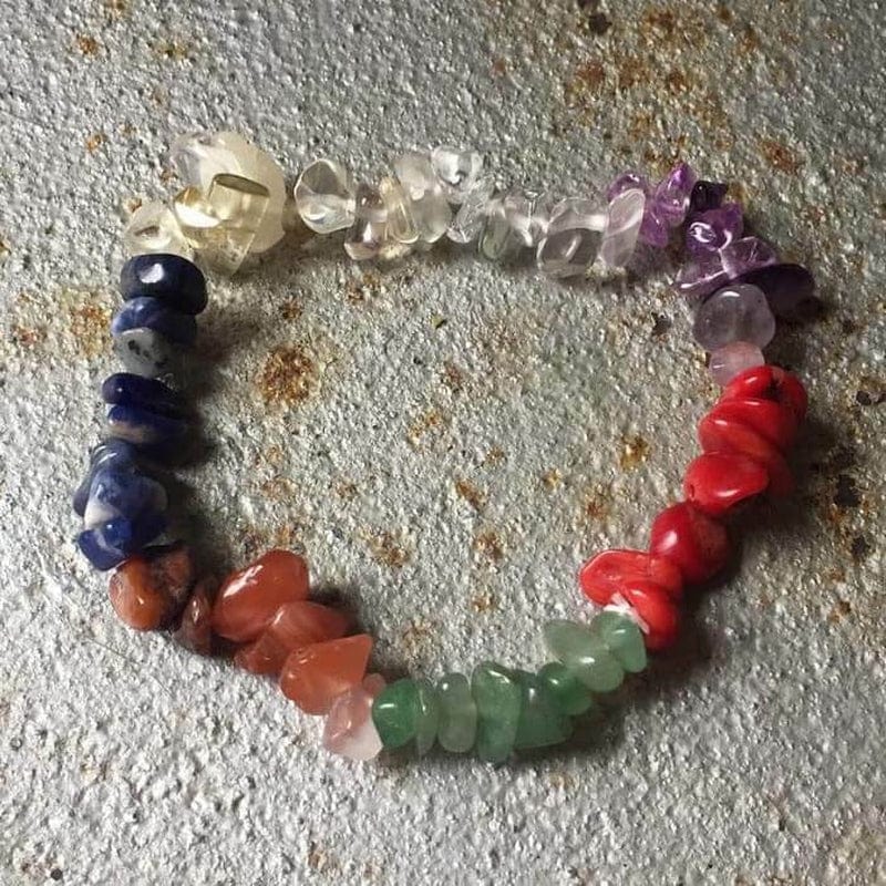 7 Chakra Natural Healing Crystals Bracelet - Perpetual Kid Exclusives