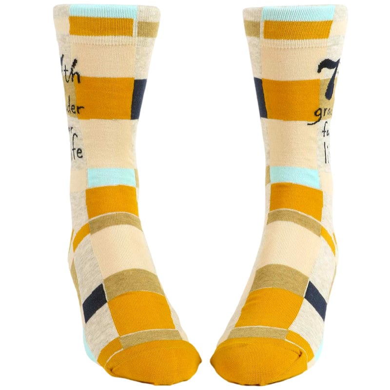 7th Grader For Life Men's Socks - Blue Q