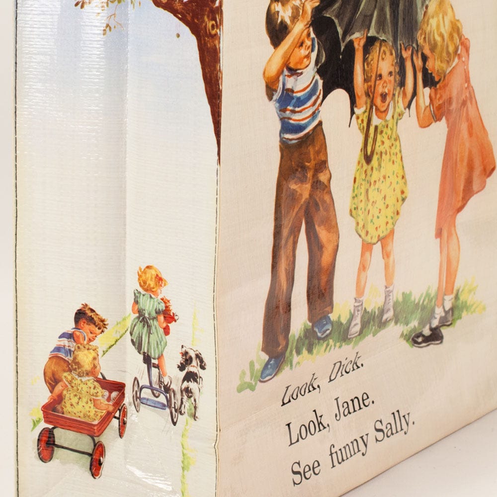 Dick & Jane Reusable Shopping Tote by Blue Q
