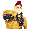 Funny Pug Garden Gnome