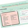 Bathroom Guest Book - Knock Knock