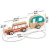 Road Trip Vintage Camper Wood Pull Toy by Fred & Friends at Perpetual Kid