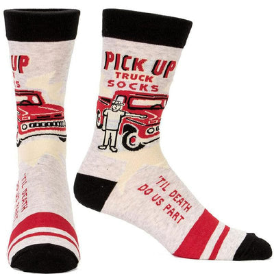Pick Up Truck Men's Socks - Blue Q