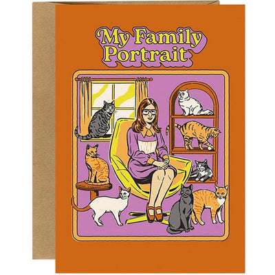 My Family Portrait Greeting Card by artist Steven Rhodes