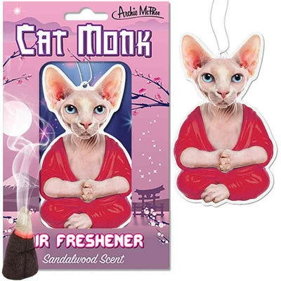 Cat Monk Air Freshener - Archie McPhee