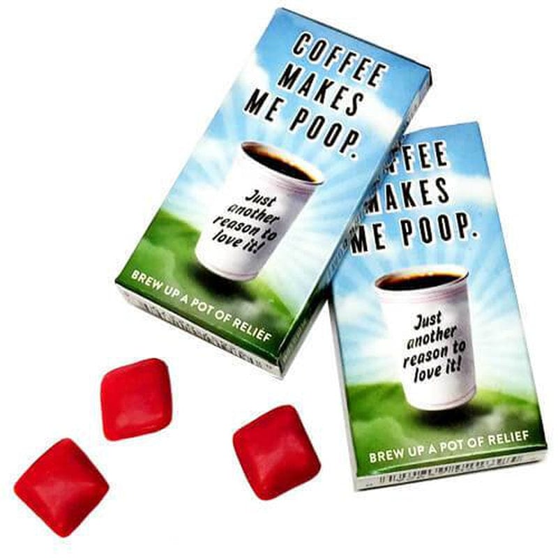 Coffee Makes Me Poop Gum - Blue Q