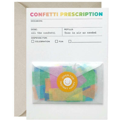 Confetti Prescription Greeting Card - Praxis Design Studio