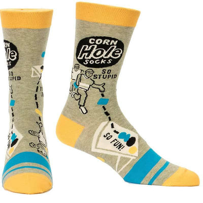 Cornhole Men's Socks - Blue Q