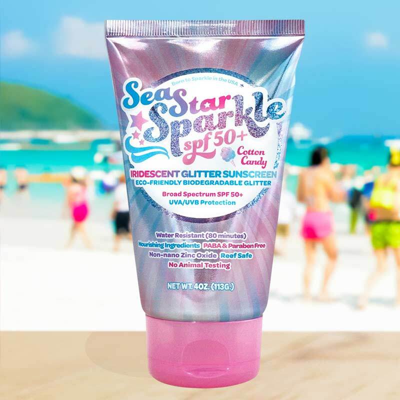 Cotton Candy Scented Glitter Sunscreen - Sunshine & Glitter
