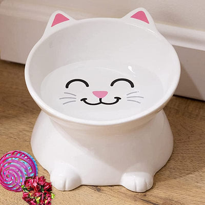 Elevated Kitty Cat Food Bowl - Kwirkworks