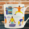 Office Yoga Mug by Ginger Fox