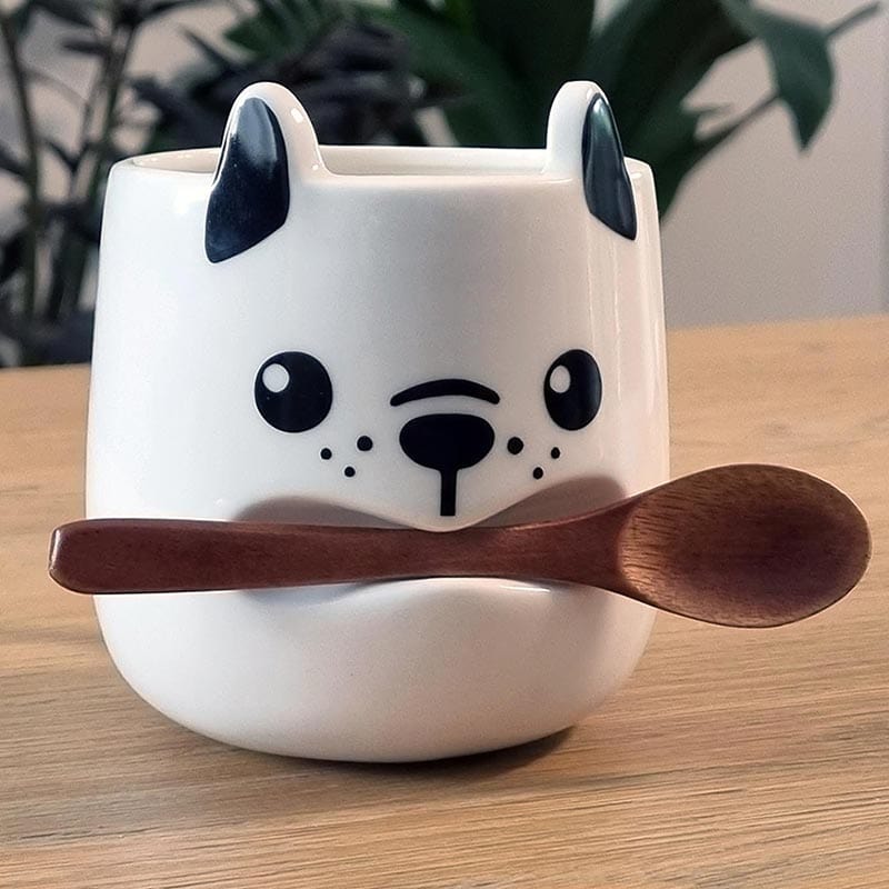 Dog Mug + Stick Spoon - Pikkii