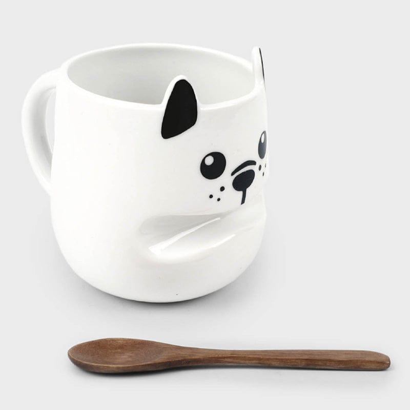 Dog Mug + Stick Spoon by Pikkii