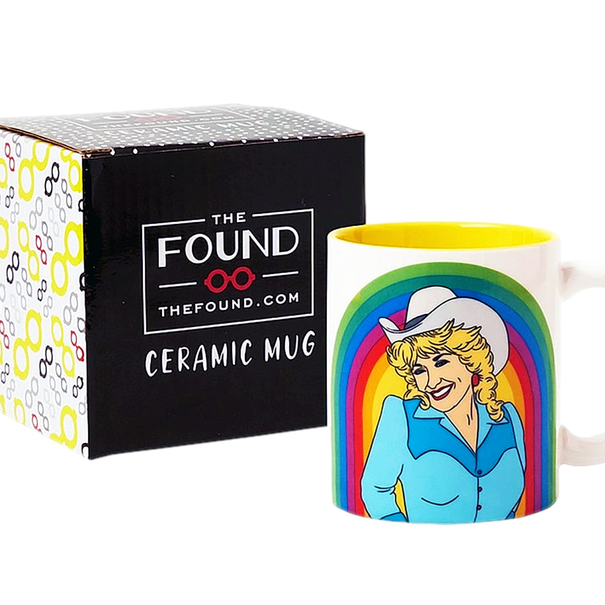 Dolly Parton Rainbow Fan Mug - The Found
