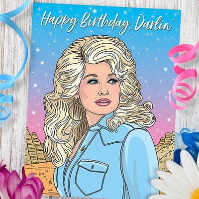 Dolly Happy Birthday Darlin' Card