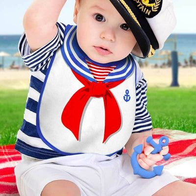 Dressed To Spill Sailor Bib + Teether Set - Fred & Friends