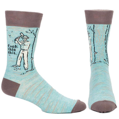 F*ck This Sh*t Men's Socks - Blue Q